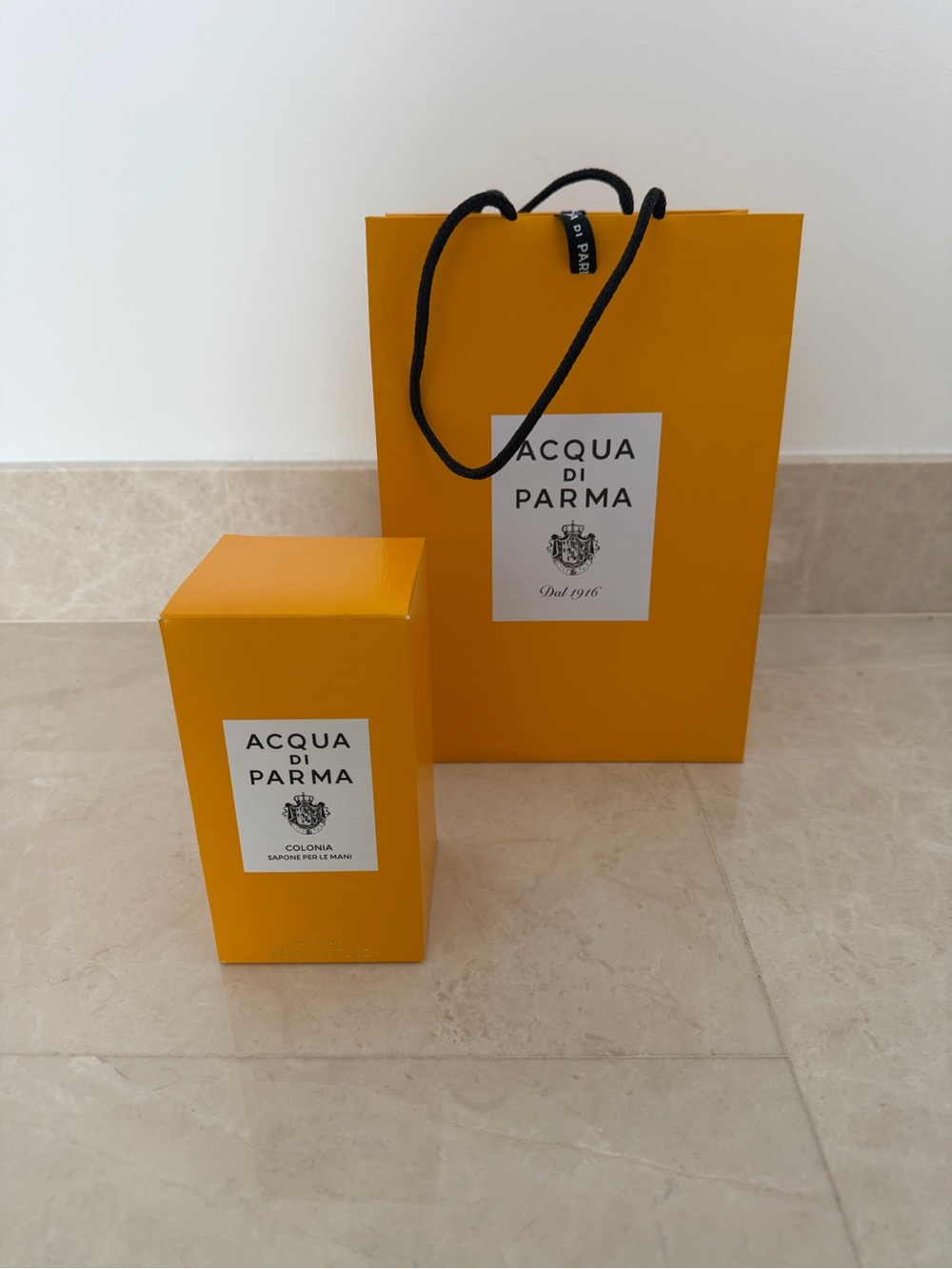 Acqua Di Parma Colonia Hand Soap Box and Bag